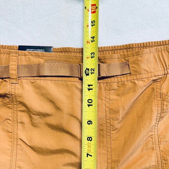 Eddie Bauer Men's Brown Ripstop Tech Short Size XL Adjustable Belt UPF 50 NWT - Picture 9 of 11